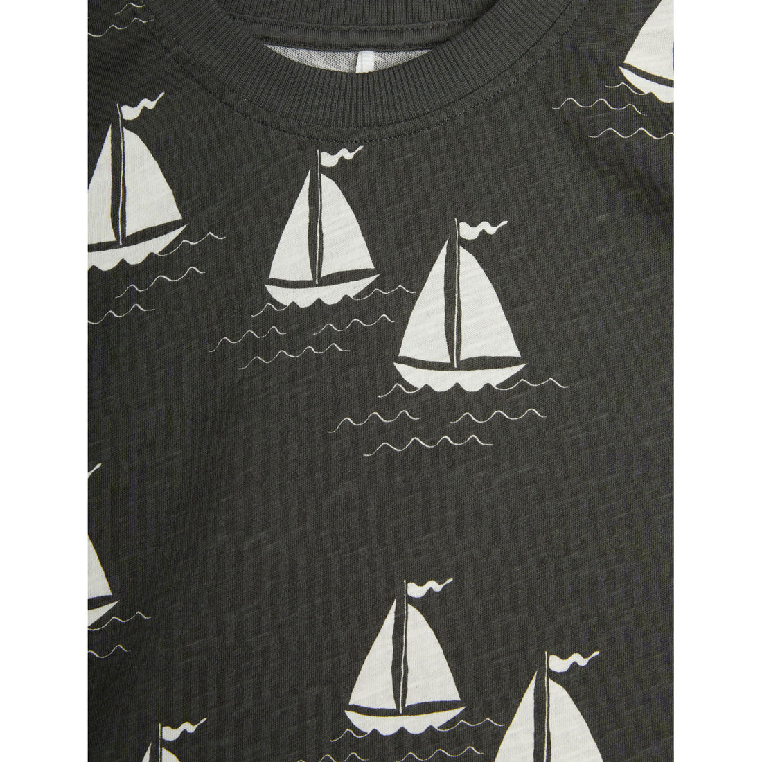 Mini Rodini Grey Sailing Boats Tee