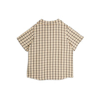 Mini Rodini Beige Gingham Woven Shirt