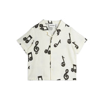 Mini Rodini White Note Muslin Shirt