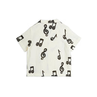 Mini Rodini White Note Muslin Shirt