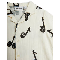 Mini Rodini White Note Muslin Shirt