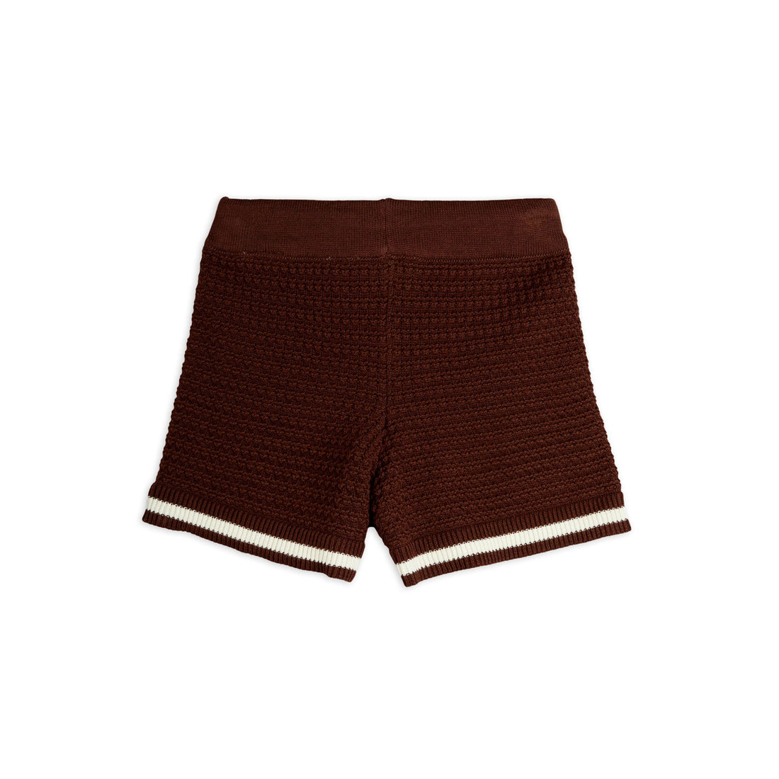 Mini Rodini Brown Crochet Knit Shorts