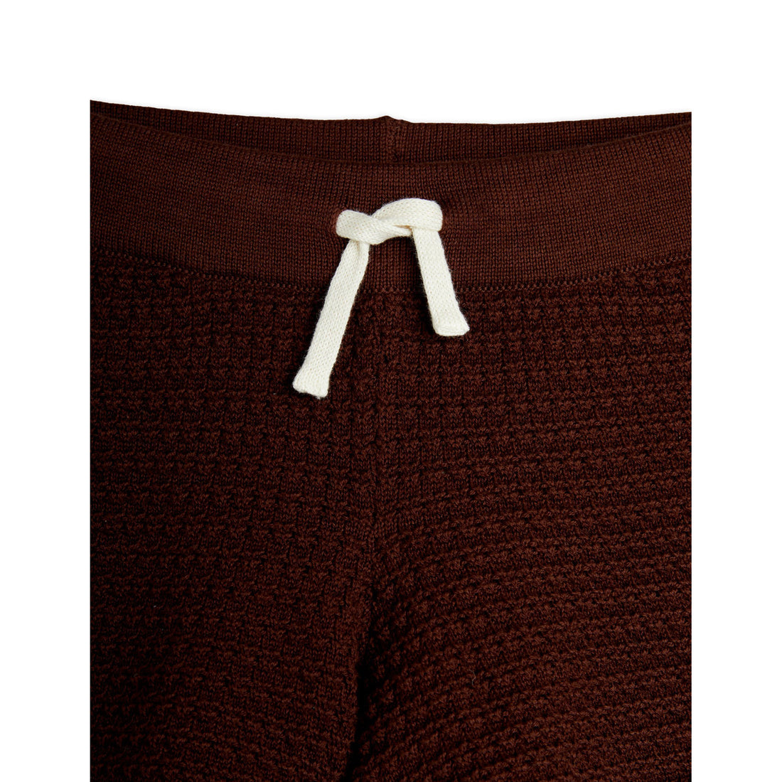 Mini Rodini Brown Crochet Knit Shorts