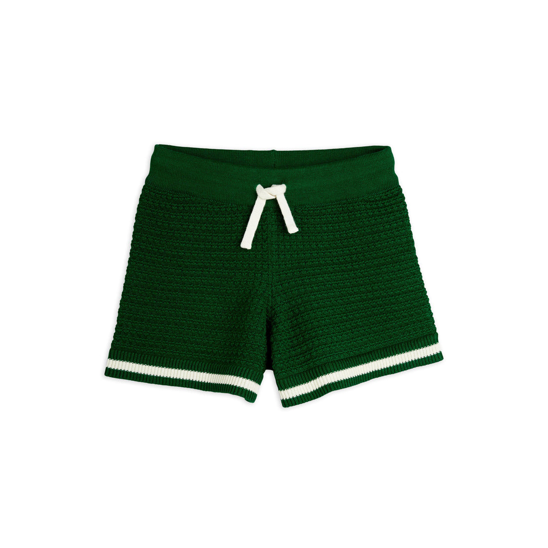 Mini Rodini Green Crochet Knit Shorts