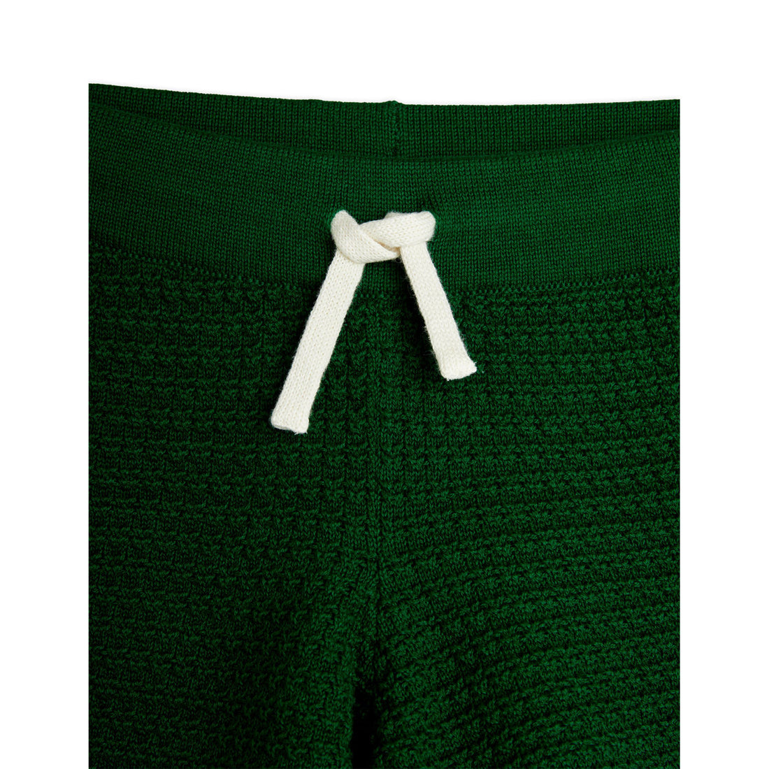 Mini Rodini Green Crochet Knit Shorts