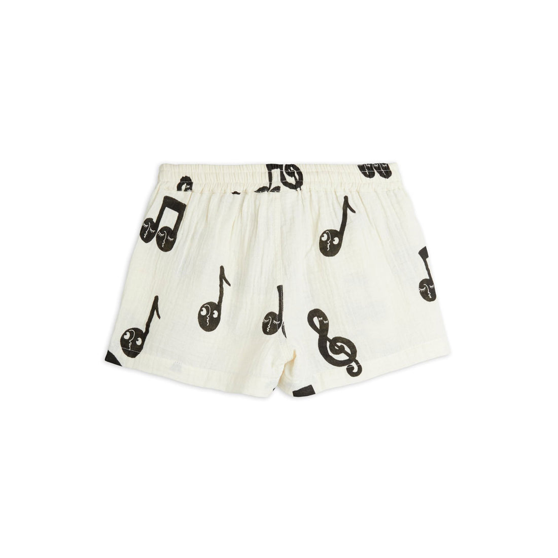 Mini Rodini White Note Muslin Shorts