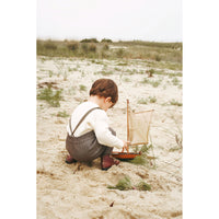 Calla Lili Brown Tweed Overall