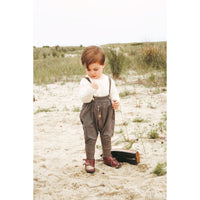 Calla Lili Brown Tweed Overall