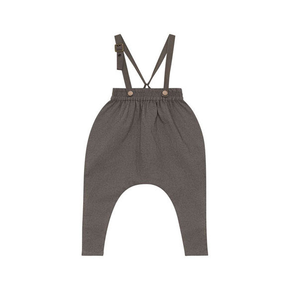 Calla Lili Brown Tweed Overall