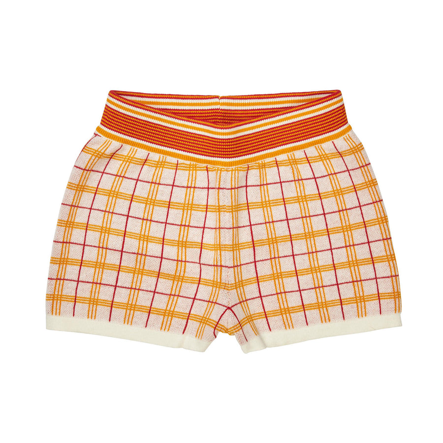 FUB Ecru/Sunflower Jacquard Shorts