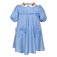 Paade Mode Blue Afternoon Linen Dress