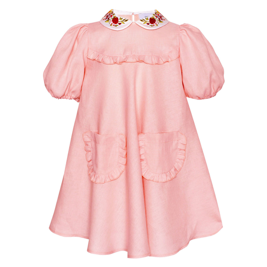 Paade Mode Pink Afternoon Linen Dress