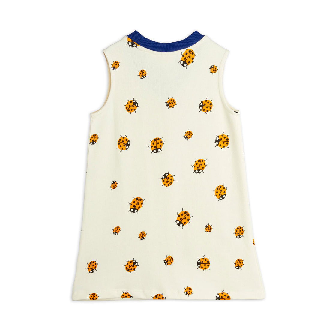 Mini Rodini Off White Ladybugs Sweat dress
