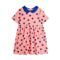 Mini Rodini Pink Outlined Hearts Dress