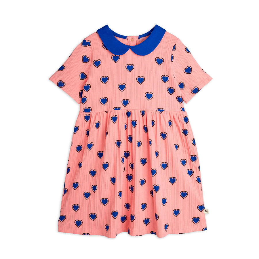 mini rodini rose dress Mini Rodini Kids' Roses Cotton Dress In Pink