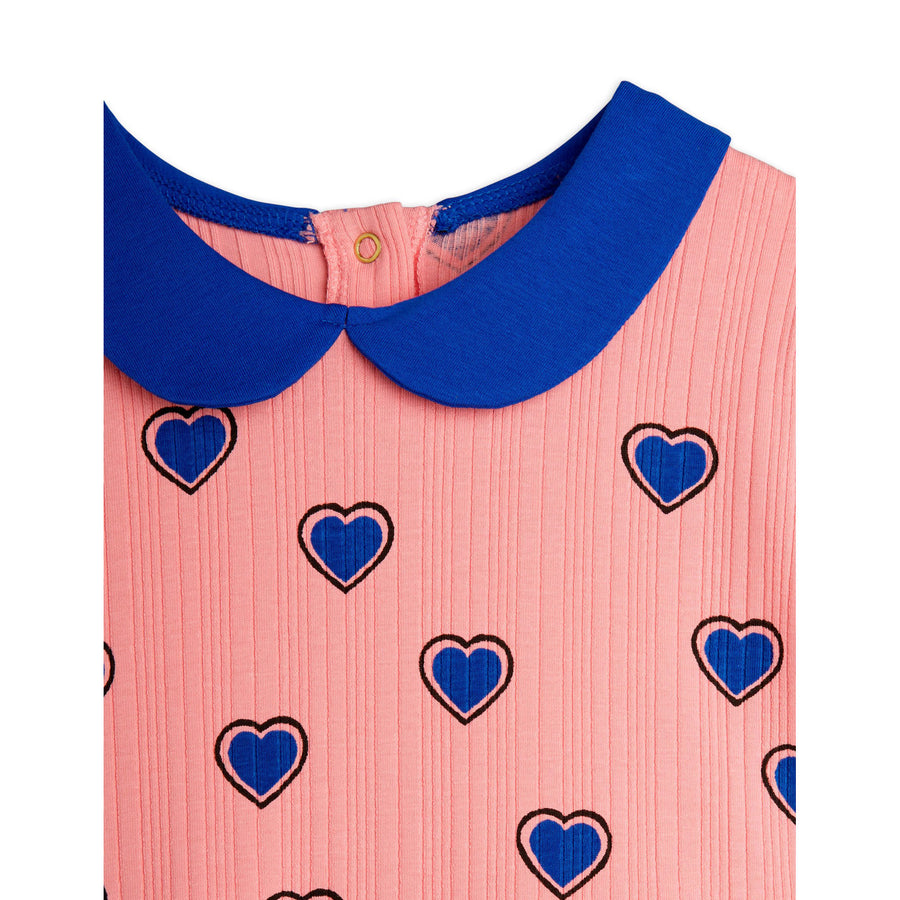 mini rodini heart dress Mini Rodini Pink Outlined Hearts Dress – Ladida