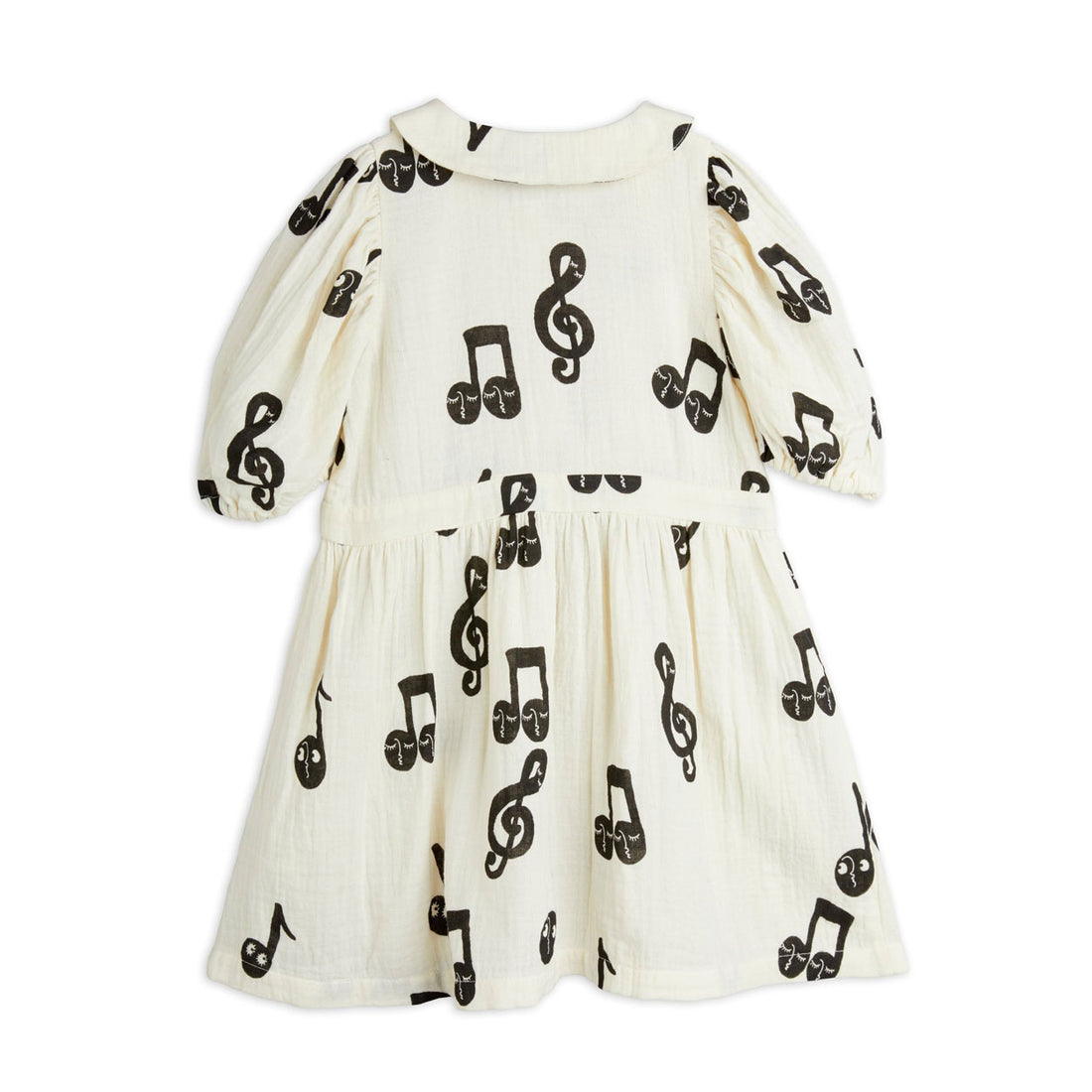 Mini Rodini White Note Muslin Dress