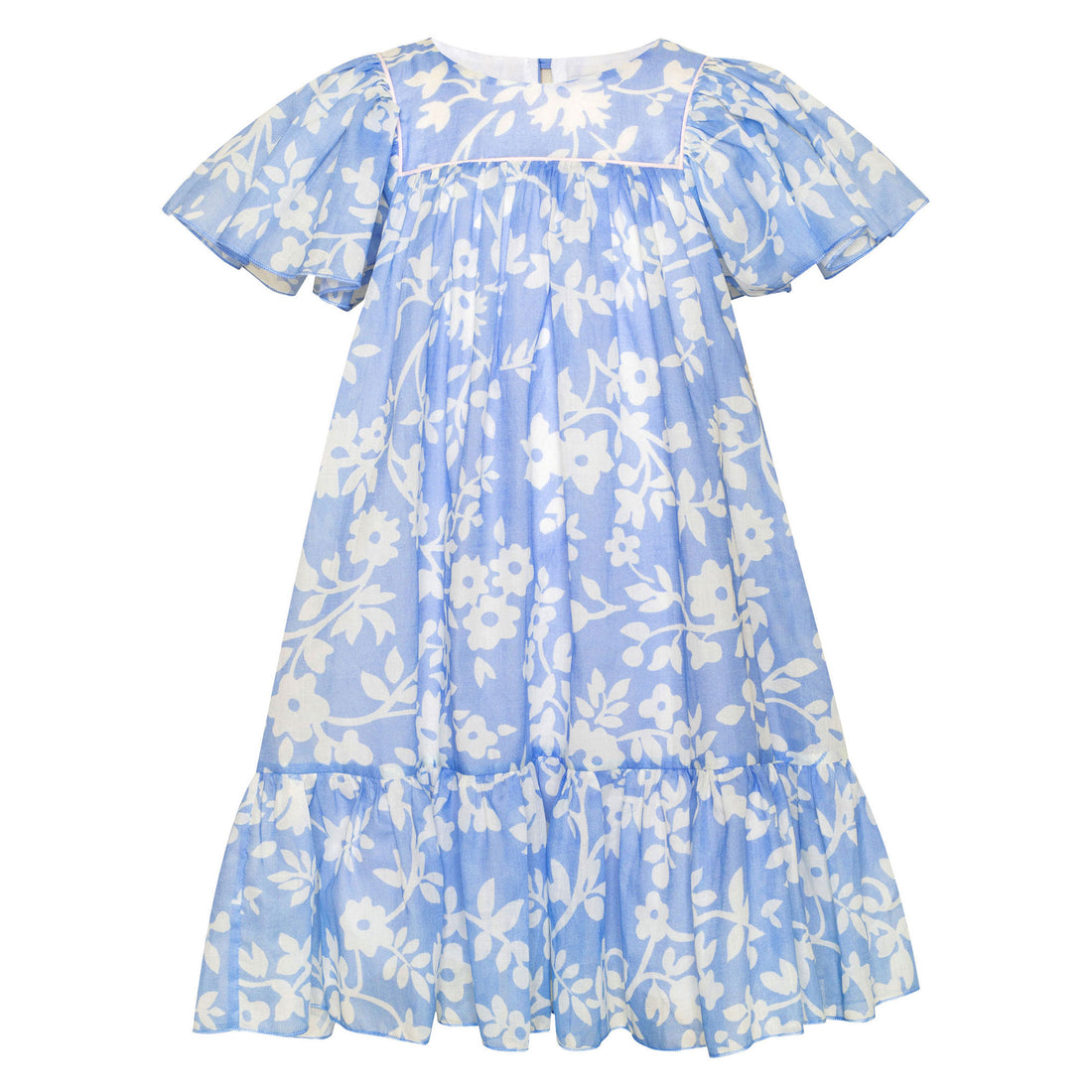 Paade Mode Blue Mimi Cotton Chiffon Dress