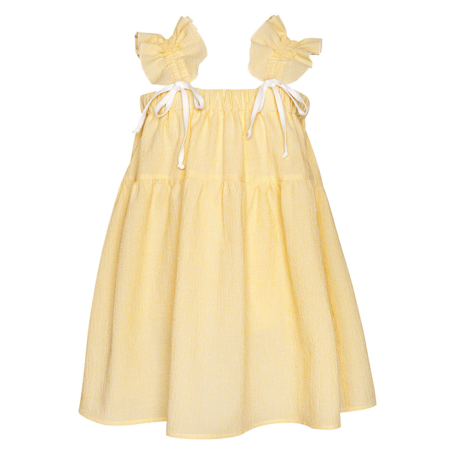 Paade Mode Yellow Lily Cotton Dress
