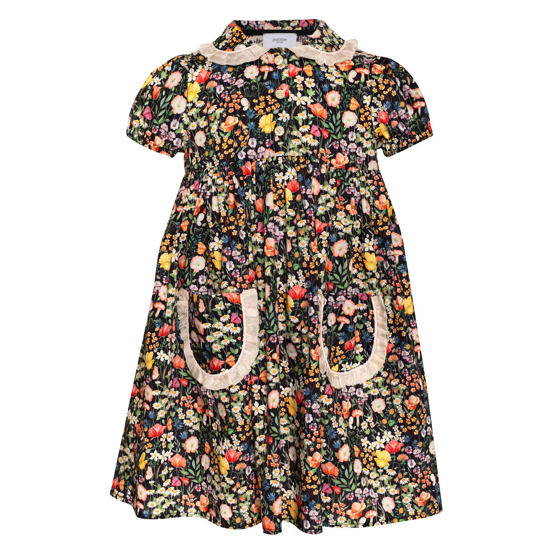 Paade Mode Black Wildflower Cotton Dress