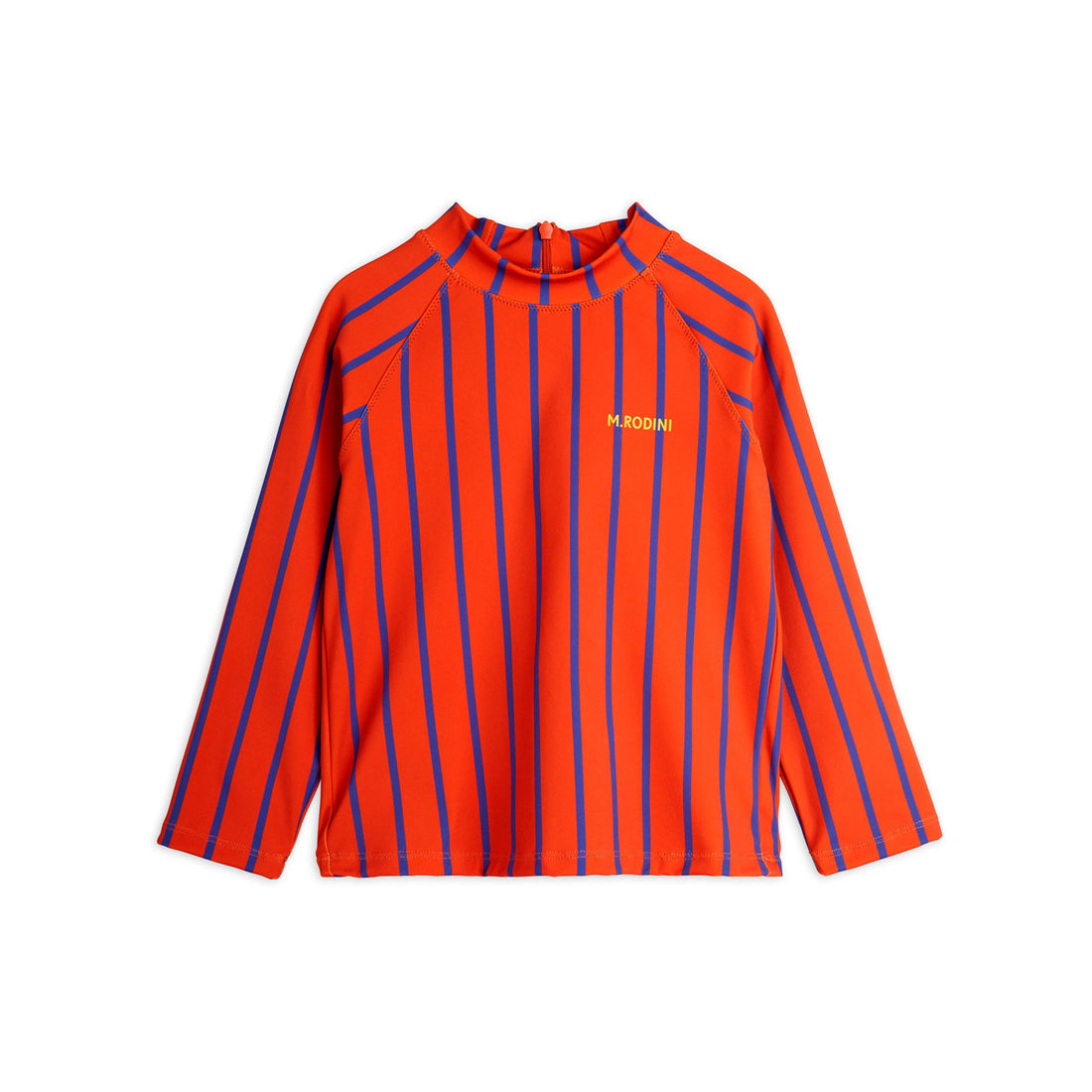 Mini Rodini Red Vertical Stripe Uv Top
