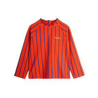 Mini Rodini Red Vertical Stripe Uv Top
