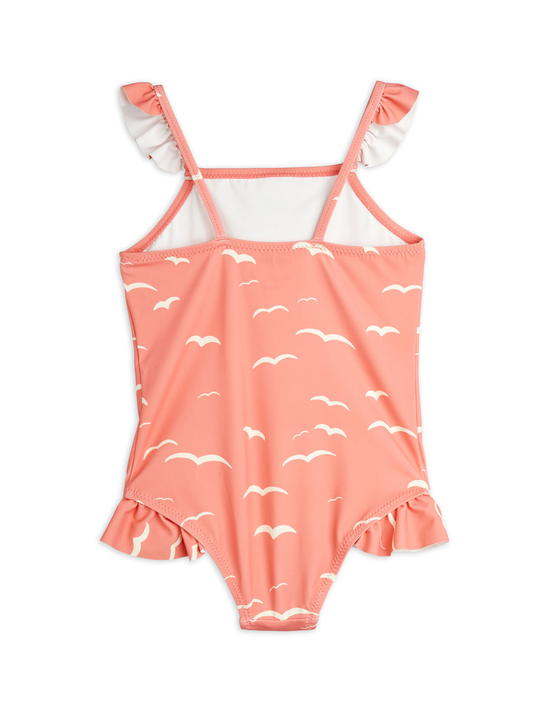 Mini Rodini Pink Seagull Frill Swimsuit