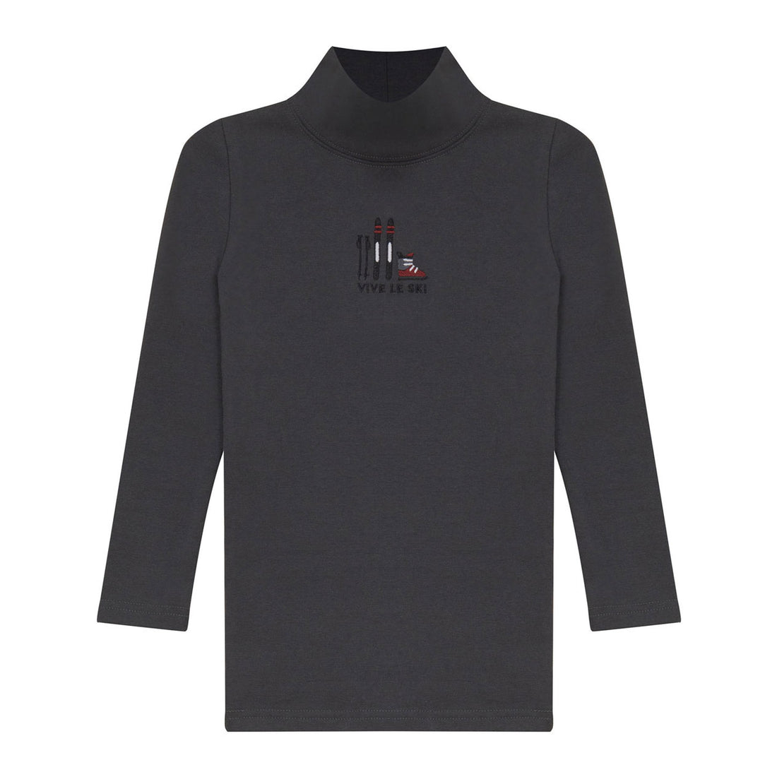 Calla Lili Grey Mock Neck