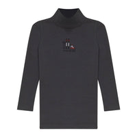 Calla Lili Grey Mock Neck