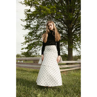 Ava and Lu Light Grey Bows Dropwaiste Skirt