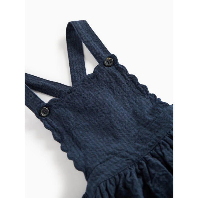 MarMar Copenhagen Dark Blue Stripe Danara Apron Dress