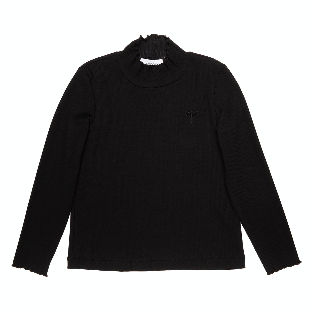 Paade Mode Black Dragonfly Turtleneck
