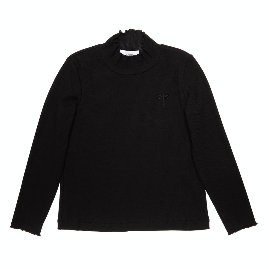 Paade Mode Black Dragonfly Turtleneck