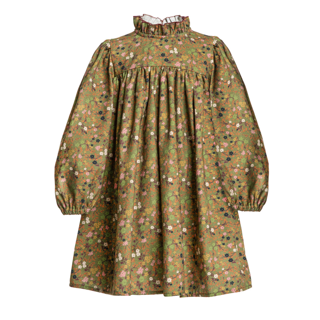 Paade Mode Green Fiorella Corduroy Dress