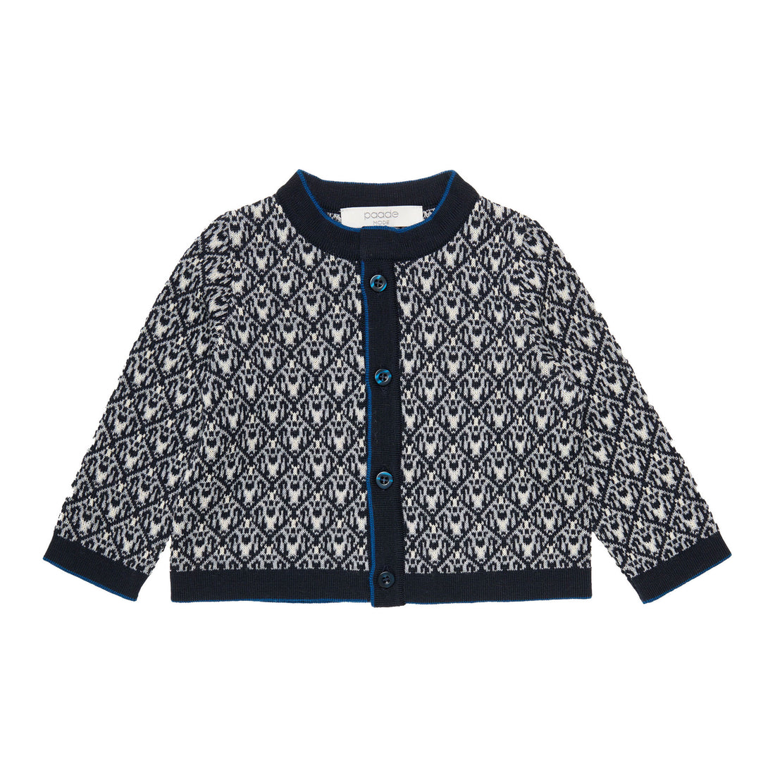 Paade Mode Blue Noel Baby Cardigan