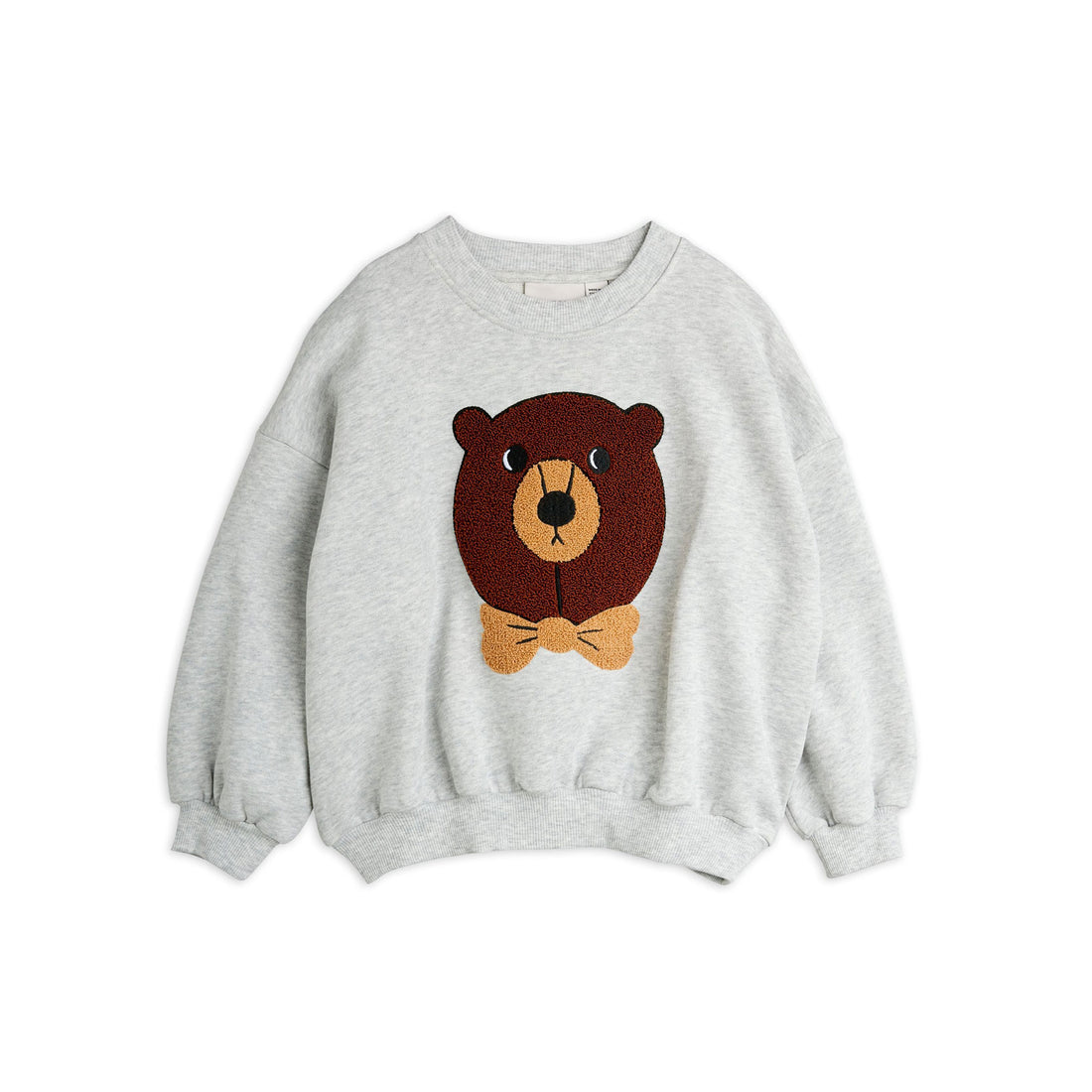 Mini Rodini Grey Bear Chenille Sweatshirt