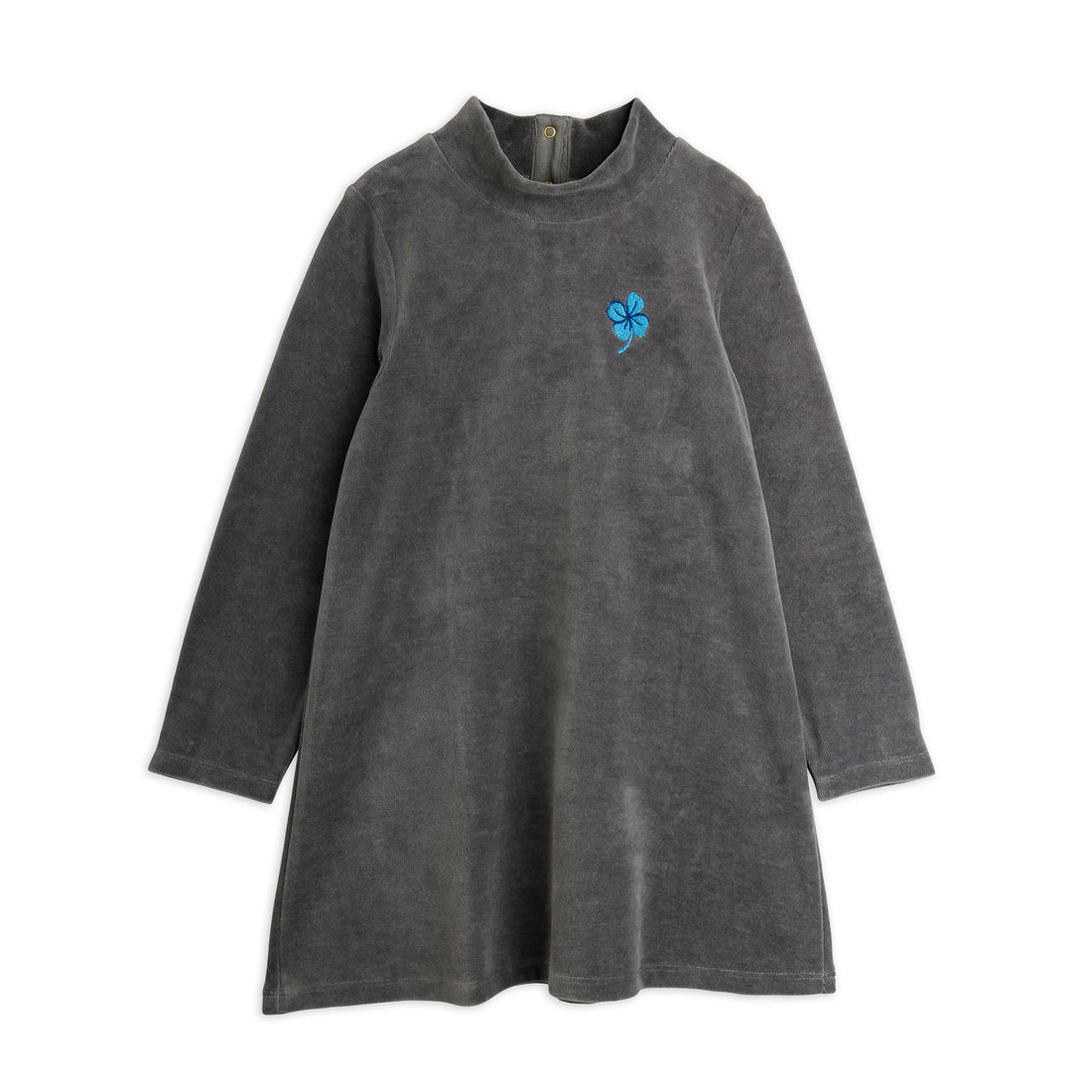 Mini Rodini Clover Emb Velour Dress