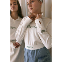 Elements White Sports Club Polo Sweatshirt