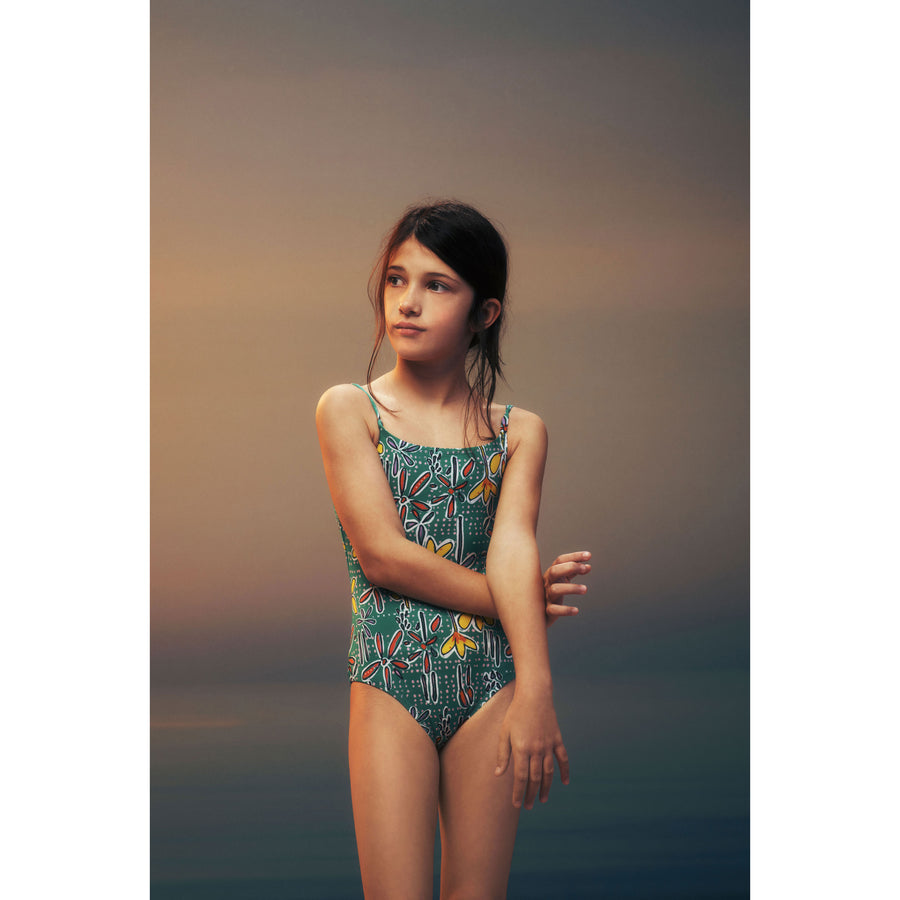 Marni Green Floral Swimsuit