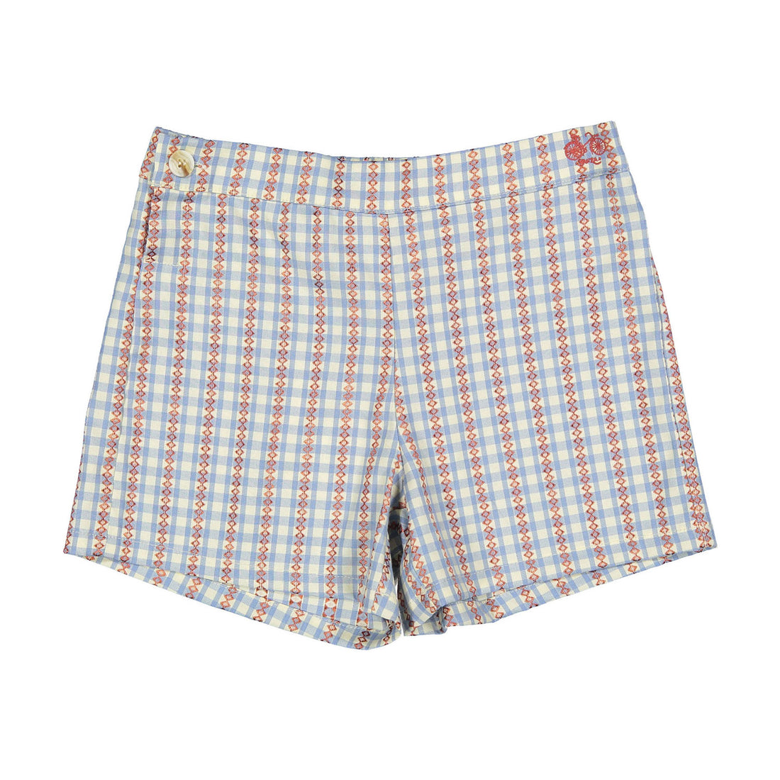 Arza Blue Checked Shorts – Ladida