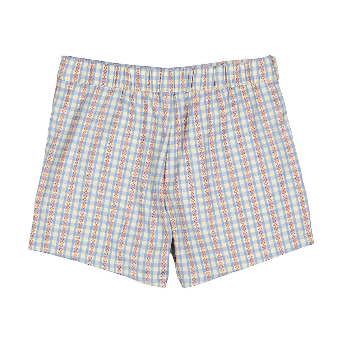 Arza Blue Checked Shorts