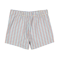 Arza Blue Checked Shorts