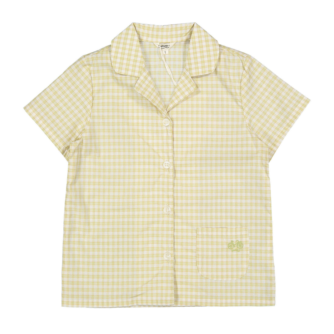 Arza Plaid Checked Grandpa Shirt