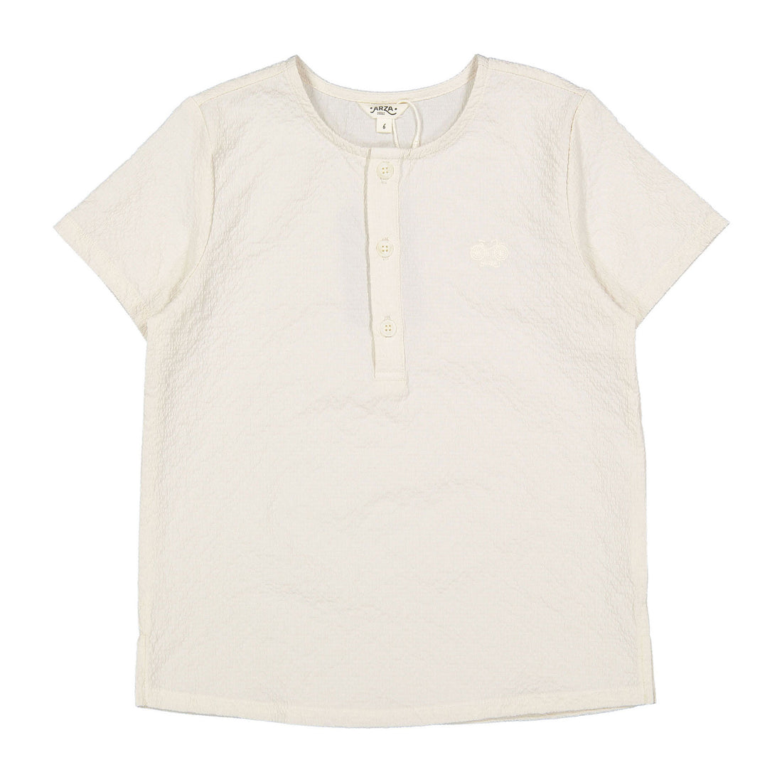 Arza Cream Textured Tunic