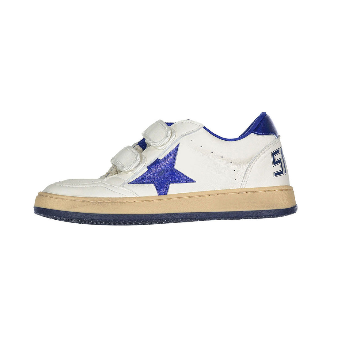 Golden Goose White/Blue Ballstar Sneaker
