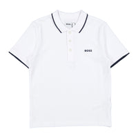Hugo Boss White Perm Polo