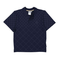 Hugo Boss Navy Double B Embroidered Polo