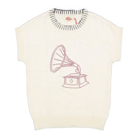 Clubhouse Ivory Horn Graphic Vest