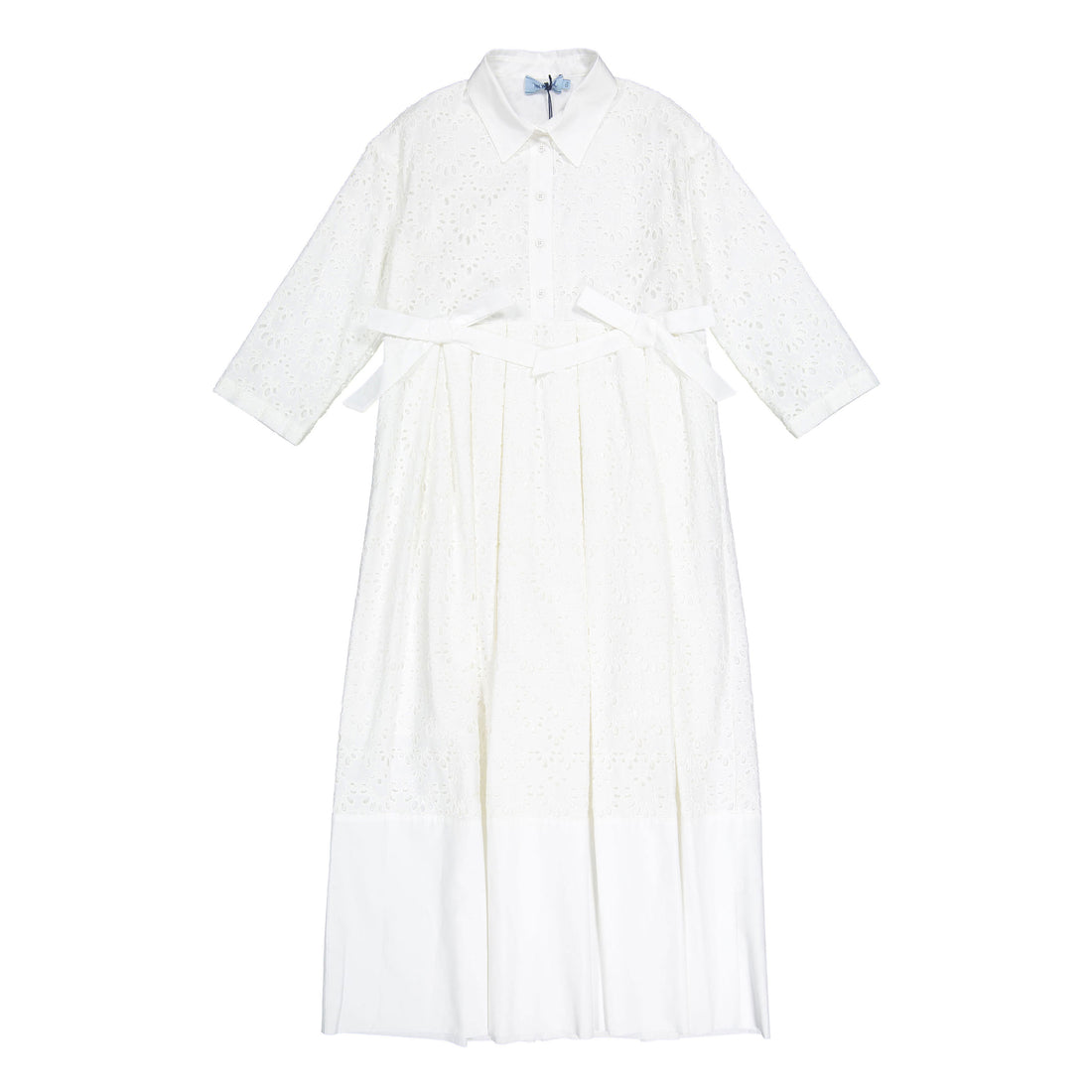 Mimisol Cream Sangallo  Maxi Dress