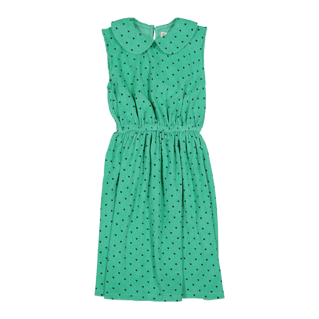 Piupiuchick Green/Black Hearts All Over Dress